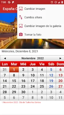 España Calendario 2022 android App screenshot 1