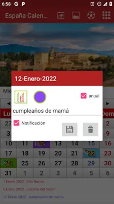 España Calendario 2022 android App screenshot 3